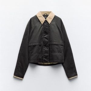 sold | Zara Wax Panel Jacket